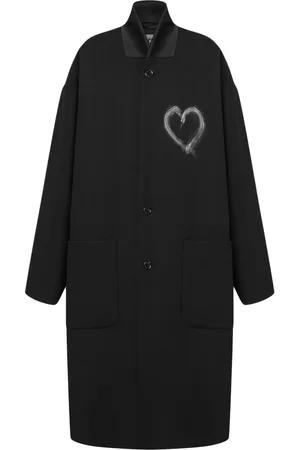 Moschino Cappotto con colletto a contrasto
