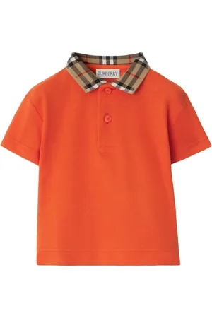 Burberry Polo in cotone con ricamo logo