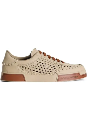 Dolce & Gabbana Sneakers in pelle con inserti in rete