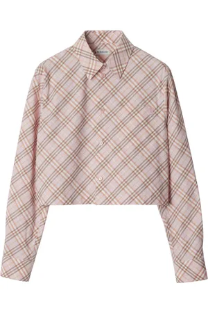 Burberry Camicia Vintage Check crop