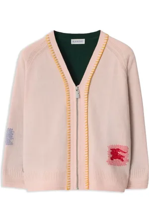 Burberry Cardigan in cashmere con design color-block