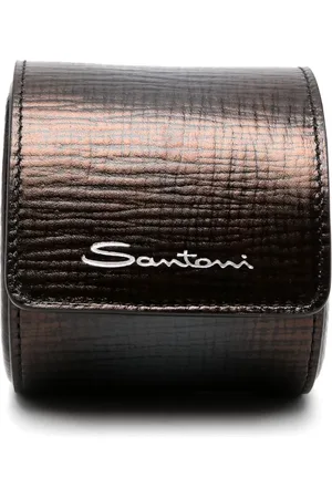 santoni Custodia per orologio in pelle
