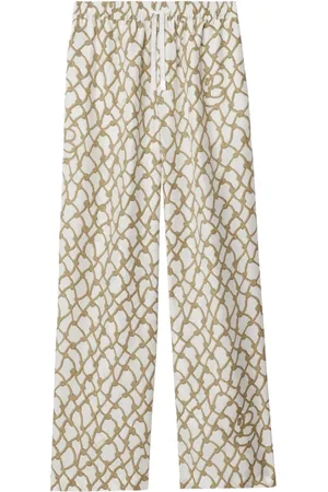 Burberry Pantaloni con stampa nodi