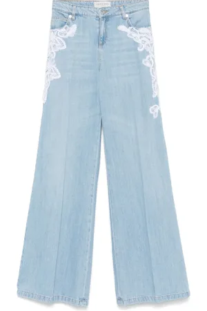 Ermanno Firenze Jeans con dettaglio in pizzo