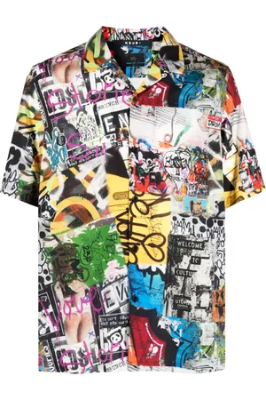 KSUBI Camicia Kulture Resort con stampa grafica