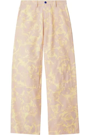 Burberry Pantaloni dritti con stampa