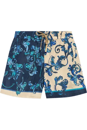 VERSACE Shorts con stampa barocco