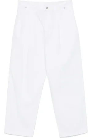 Moschino Pantaloni a gamba ampia con pieghe