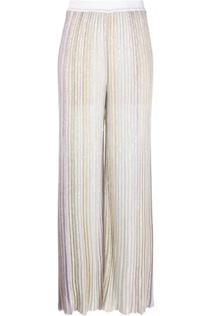 Missoni Pantaloni a gamba ampia con paillettes