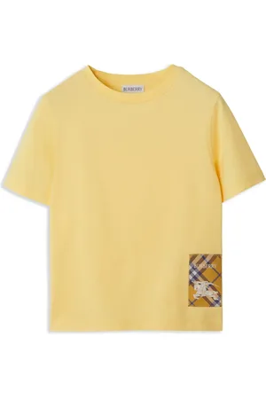 Burberry T-shirt con applicazione Vintage Check