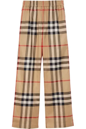 Burberry Pantaloni svasati a quadri