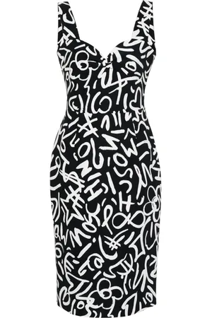 Moschino Abito midi con stampa