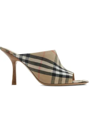 Burberry Mules a quadri 90mm