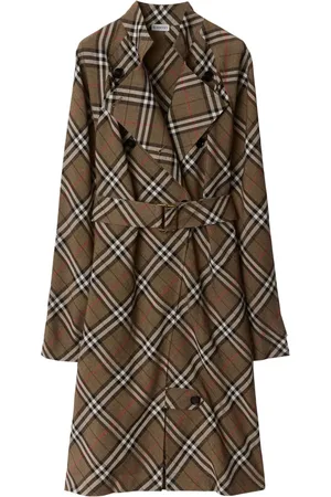 Burberry Abito stile trench a quadri