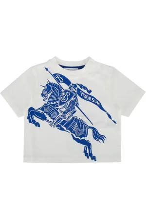 Burberry T-shirt in cotone con stampa EKD