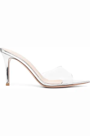 Gianvito Rossi Sandali Elle con cinturino trasparente 85mm