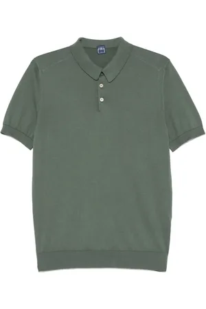FEDELI Polo in cotone con ricamo logo