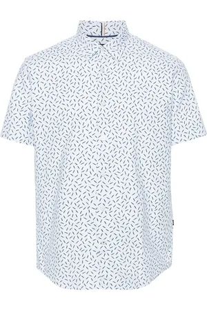 HUGO BOSS Camicia con stampa astratta