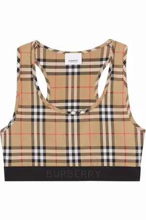 Burberry Reggiseno sportivo con stampa Vintage Check