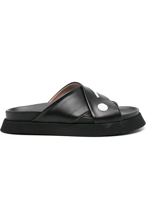 Moschino Sandali slides con applicazione