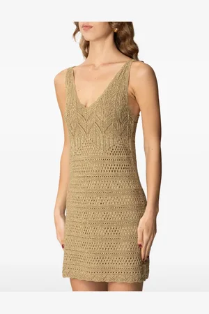 Twin-Set Abito corto a crochet