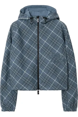 Burberry Giacca crop reversibile a quadri