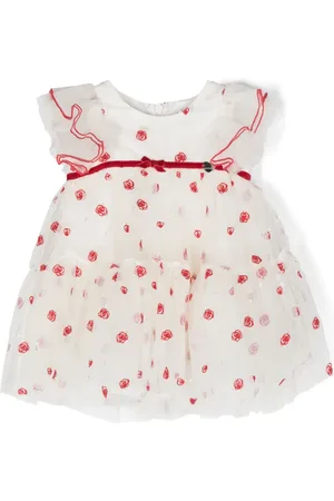MONNALISA Abito in tulle con ricamo