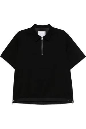 SACAI Polo con mezza zip