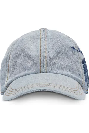 Burberry Cappello da baseball denim con stampa