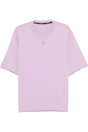 Marine Serre T-shirt con ricamo Crescent