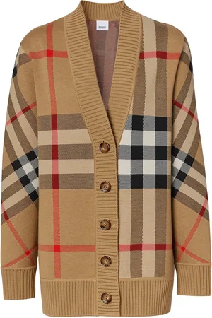 Burberry Cardigan con scollo a V Vintage Check