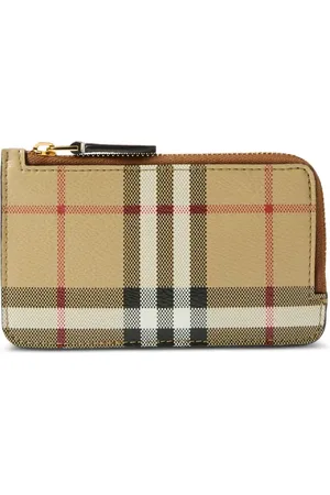 Burberry Portafoglio Vintage Check con zip