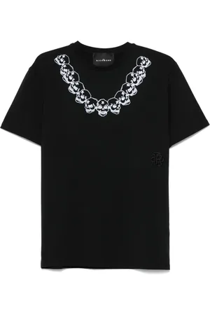 John Richmond T-shirt con stampa floccata