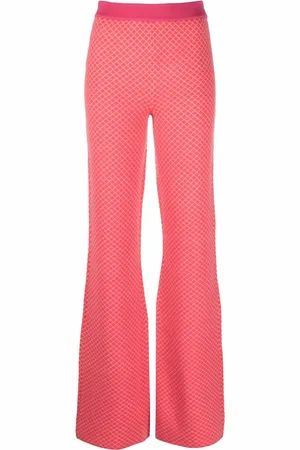 Moschino Pantaloni jacquard svasati