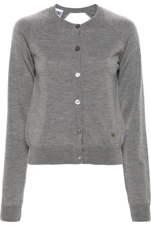 Moschino Cardigan con effetto mélange