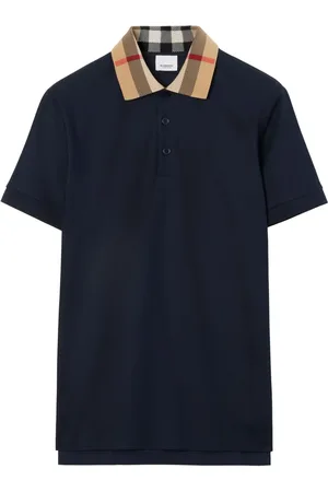 Burberry Polo con colletto a quadri