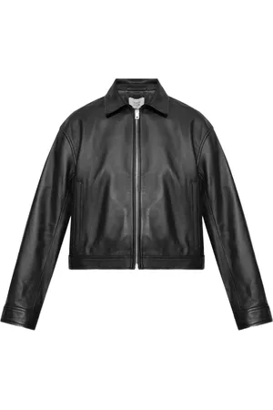 Maison Kitsuné Giacca crop in pelle