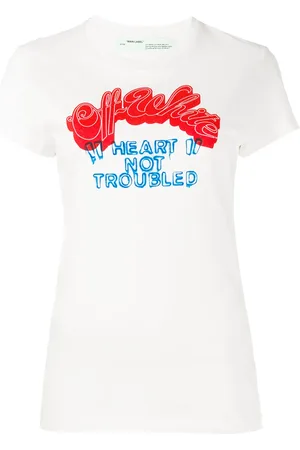 OFF-WHITE T-shirt Heart Not Troubled