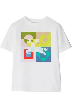 Burberry T-shirt con stampa Equestrian Knight