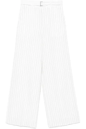 SACAI Pantaloni a palazzo gessati