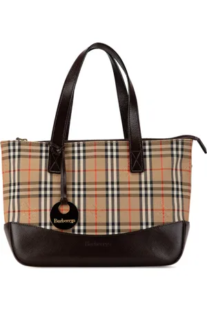 Burberry Borsa a mano Haymarket Check in tela 1999-2024