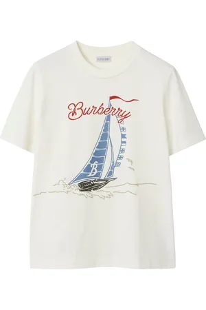 Burberry T-shirt in cotone con stampa