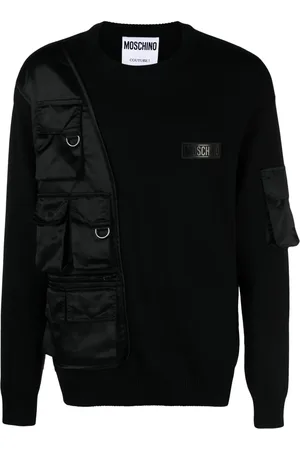 Moschino Maglione con inserti a contrasto