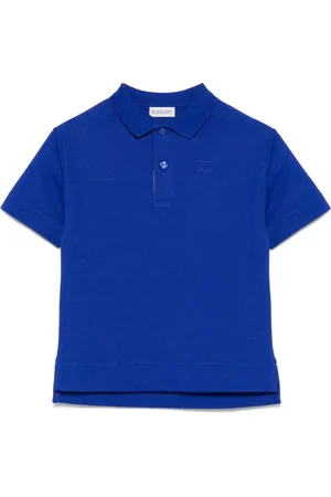 Burberry Polo in cotone con ricamo logo