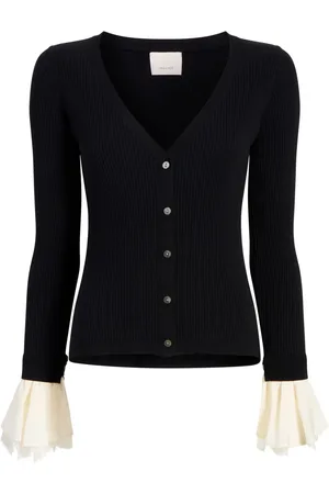 Cinq A Sept Cardigan con ruches