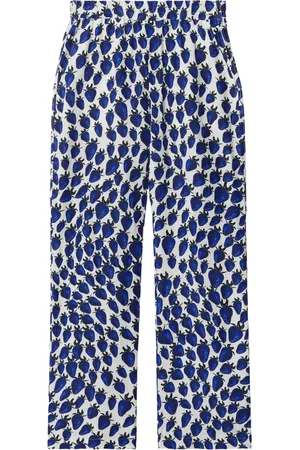 Burberry Pantaloni dritti con stampa