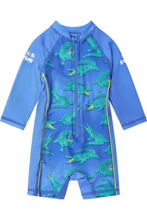 SOLISWIM KIDS Tuta intera con stampa coccodrillo