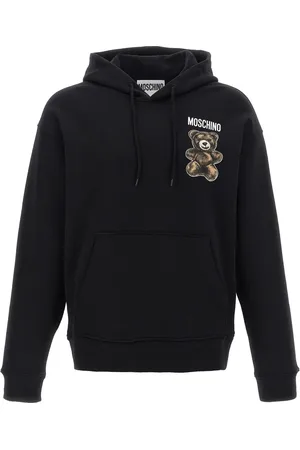 Moschino Felpa con stampa Teddy e cappuccio