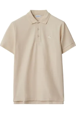 Burberry Polo in cotone con ricamo logo