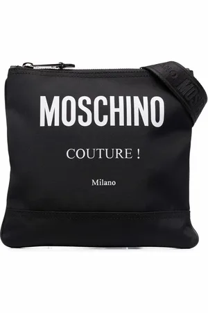 Moschino Borsa messenger con stampa